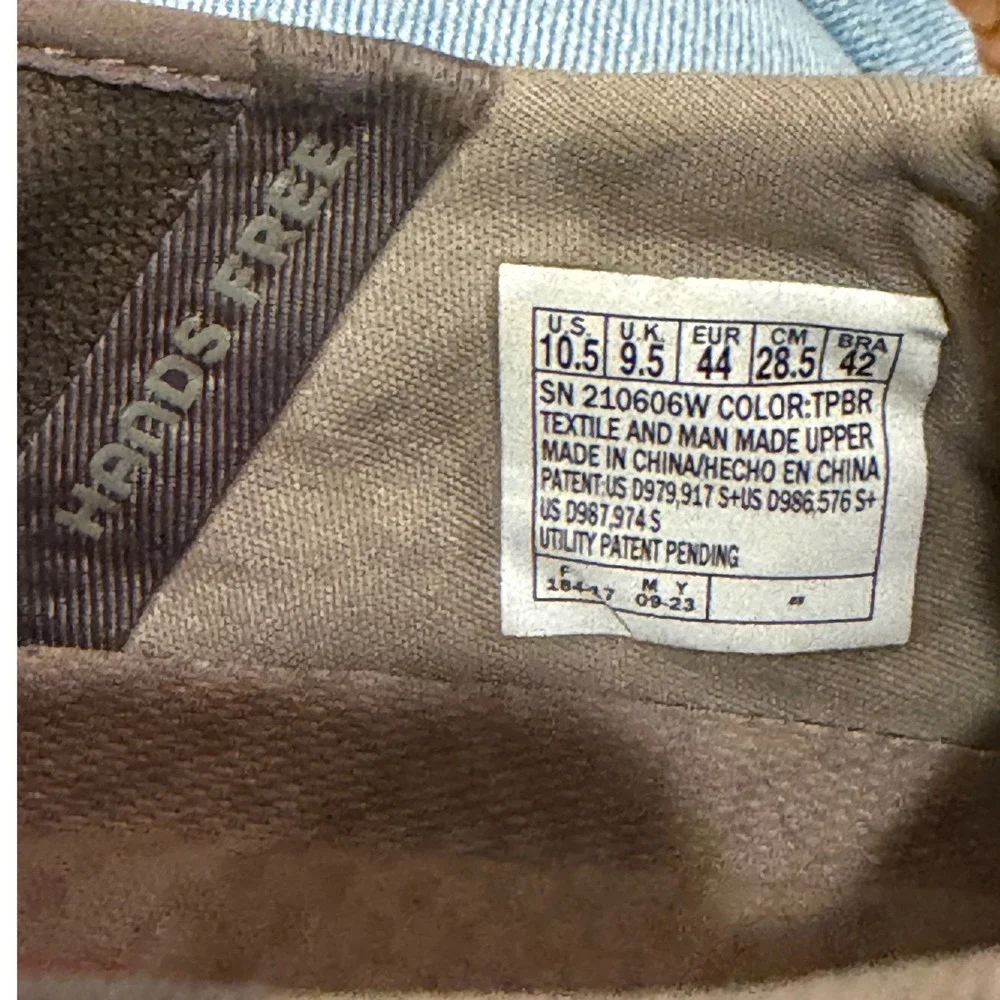Skechers Delson 3.0 Roth Hands Free Slip-ins Boat Shoe Mens 10.5 Taupe 210606W